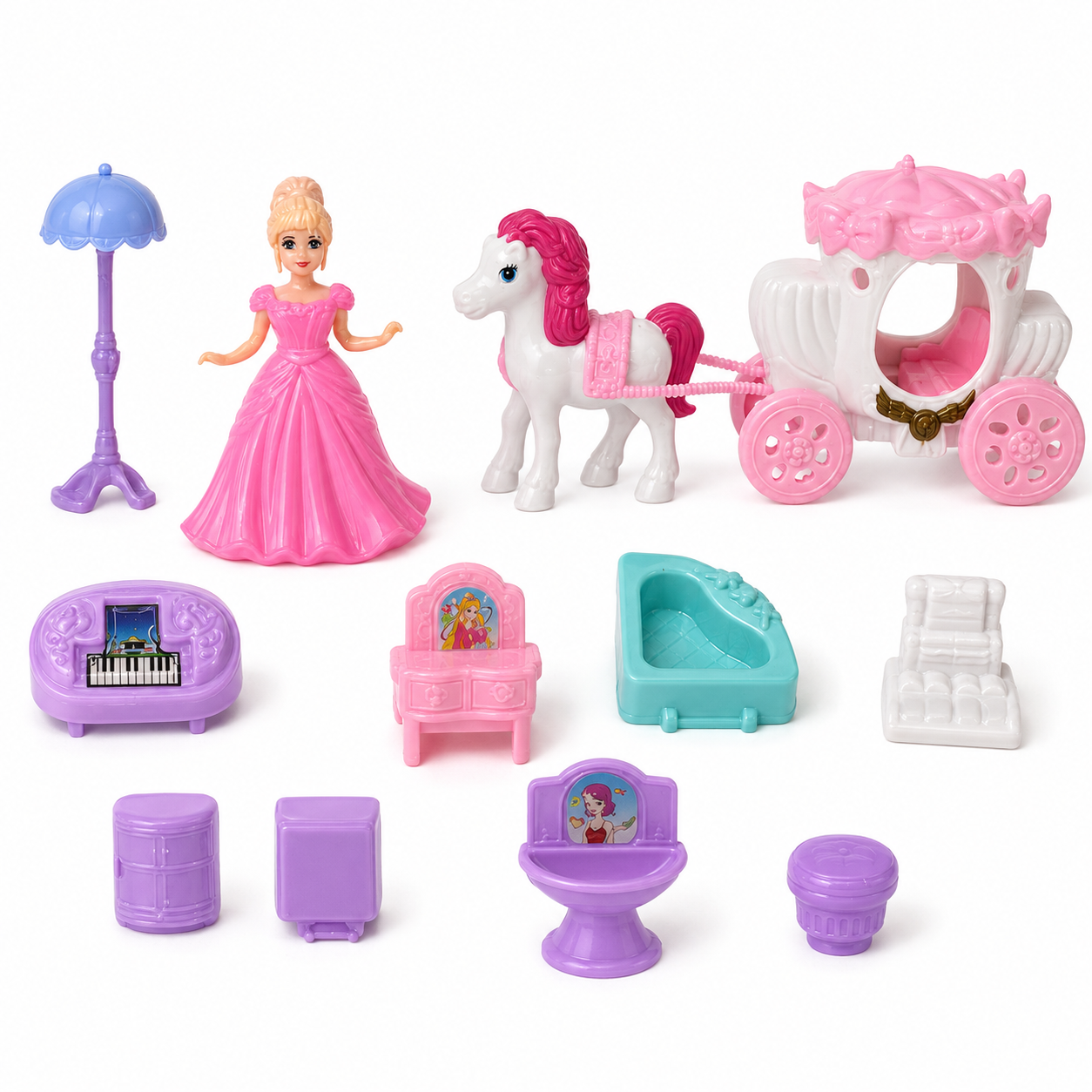 Sweet Princesa Kit 10 Peças | Casa do Cofrinho