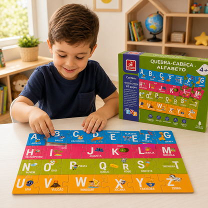 Quebra-Cabeça Alfabeto Educativo | Casa do Cofrinho