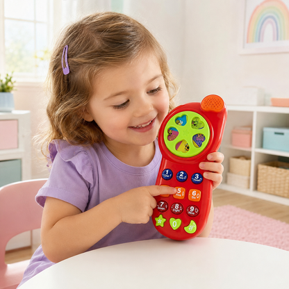 Telefone Musical Educativo com Luz e Som | Casa do Cofrinho