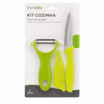 Kit Descascador e Faca 2 Peças | Casa do Cofrinho