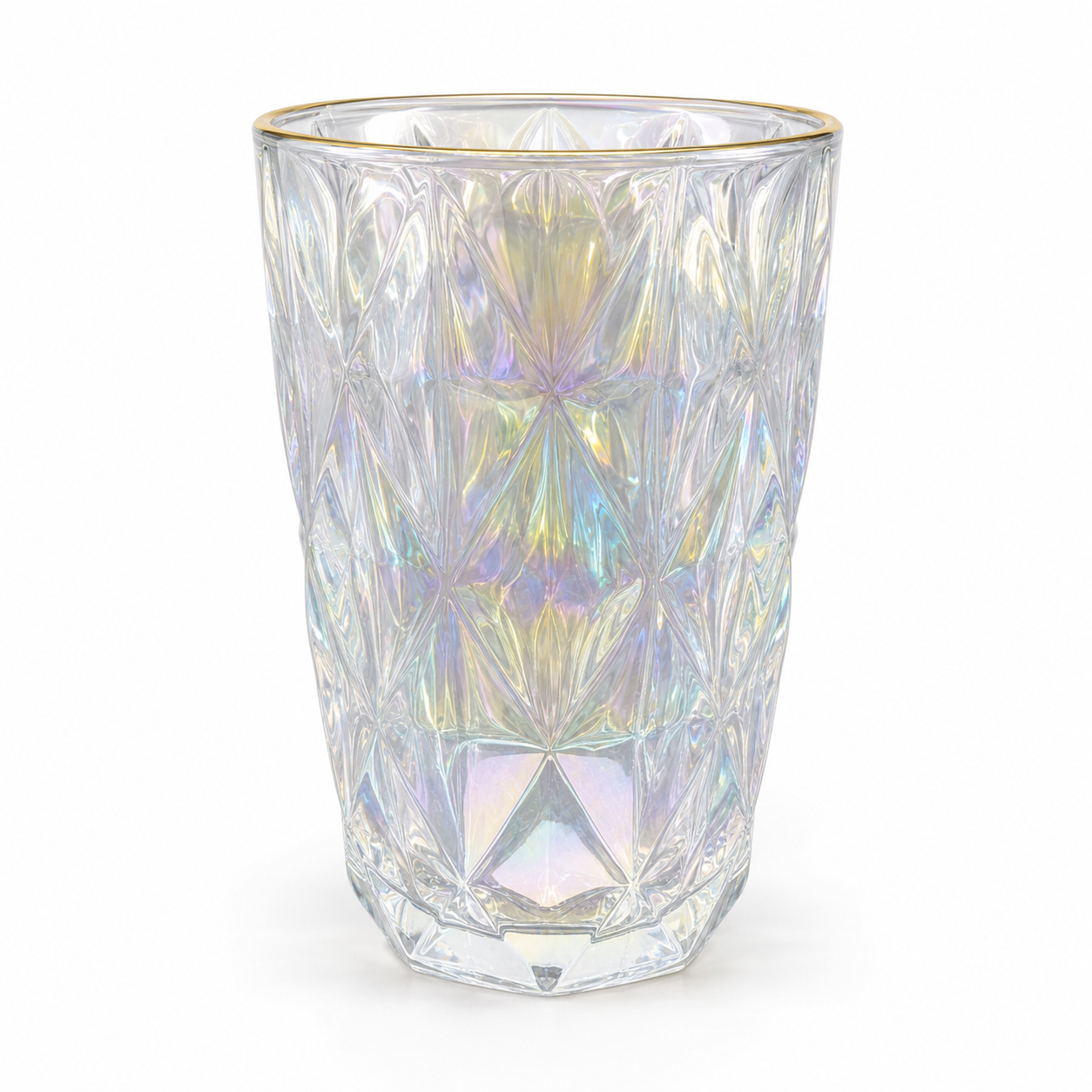 Copo de Vidro Diamond 400ml | Casa do Cofrinho