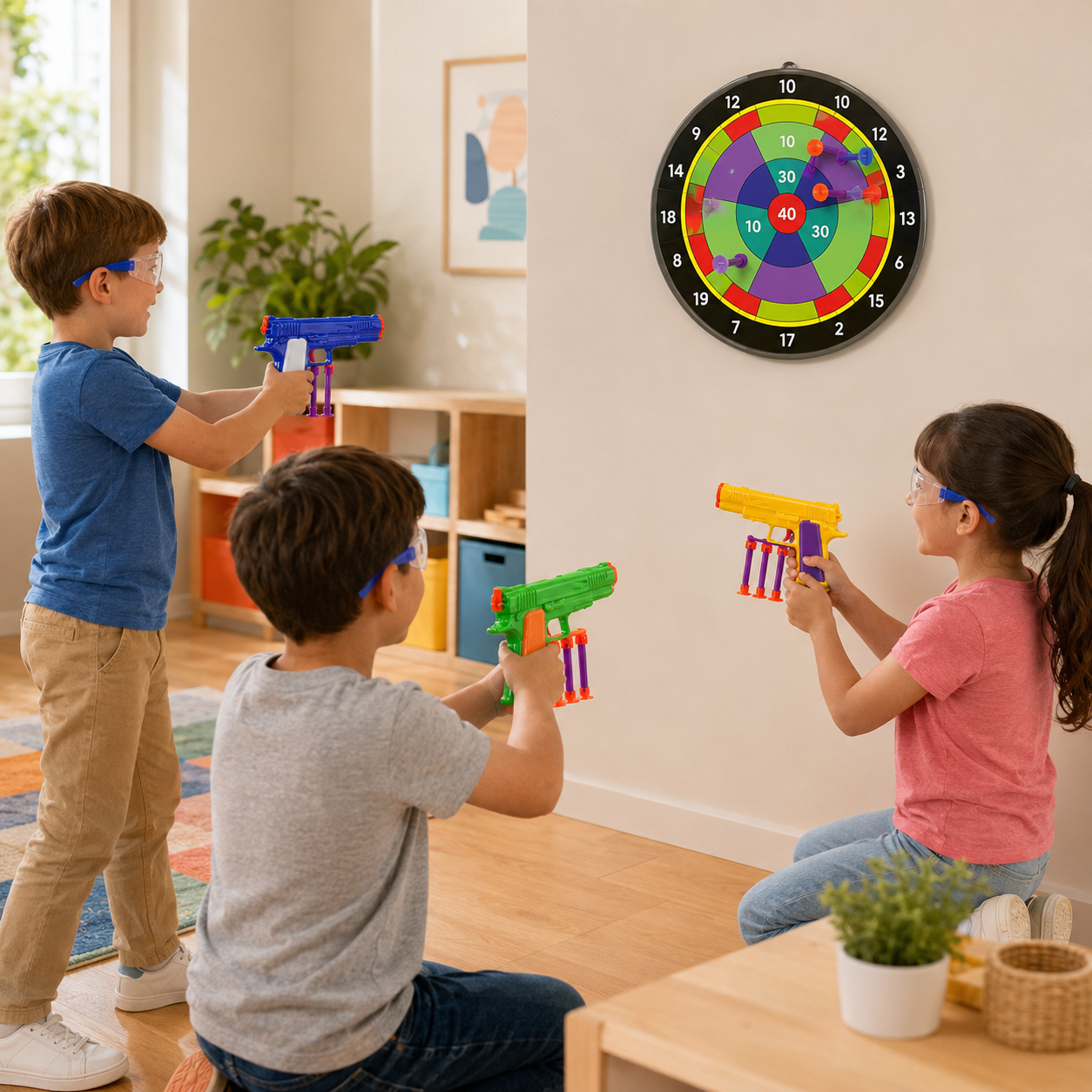 Brinquedo Combate de Elite com 3 Revólveres