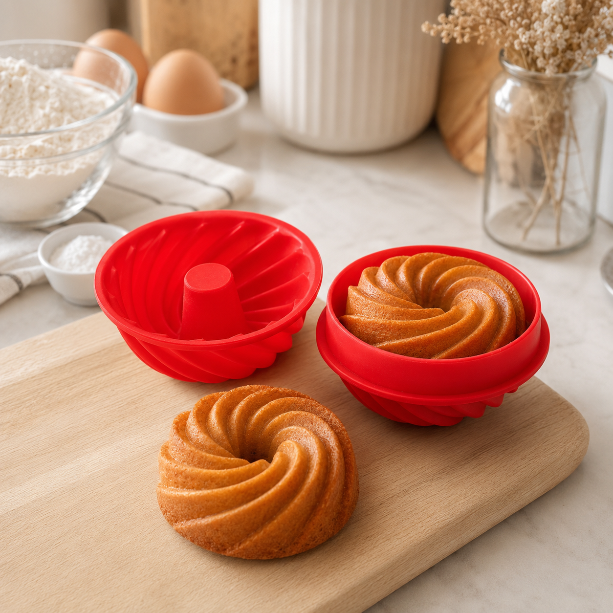 Kit Formas para Cupcake Silicone 2 Un | Casa do Cofrinho