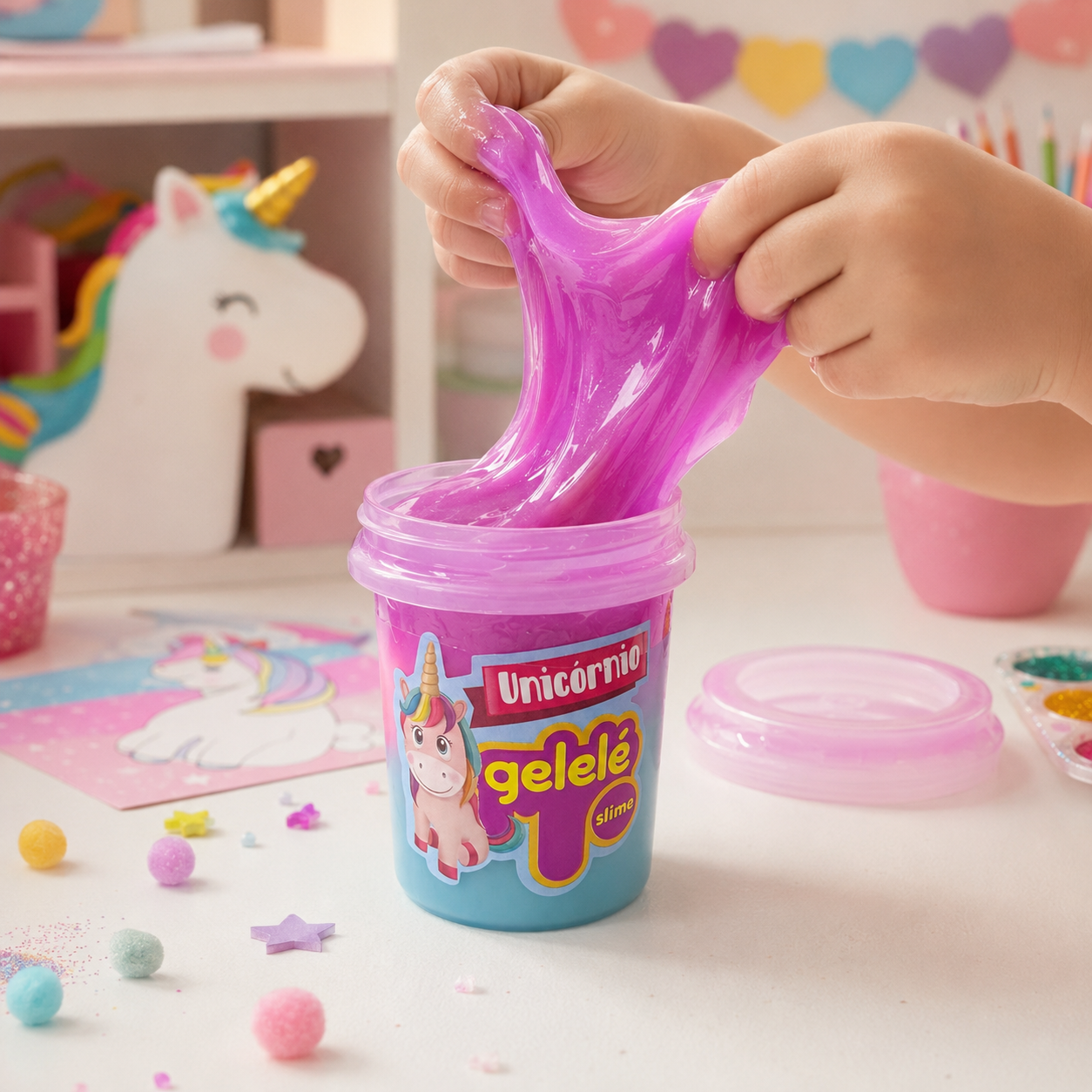 Slime Gelelé Colorida 152g | Casa do Cofrinho