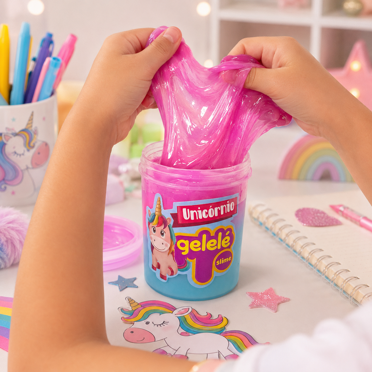 Slime Gelelé Colorida 152g | Casa do Cofrinho