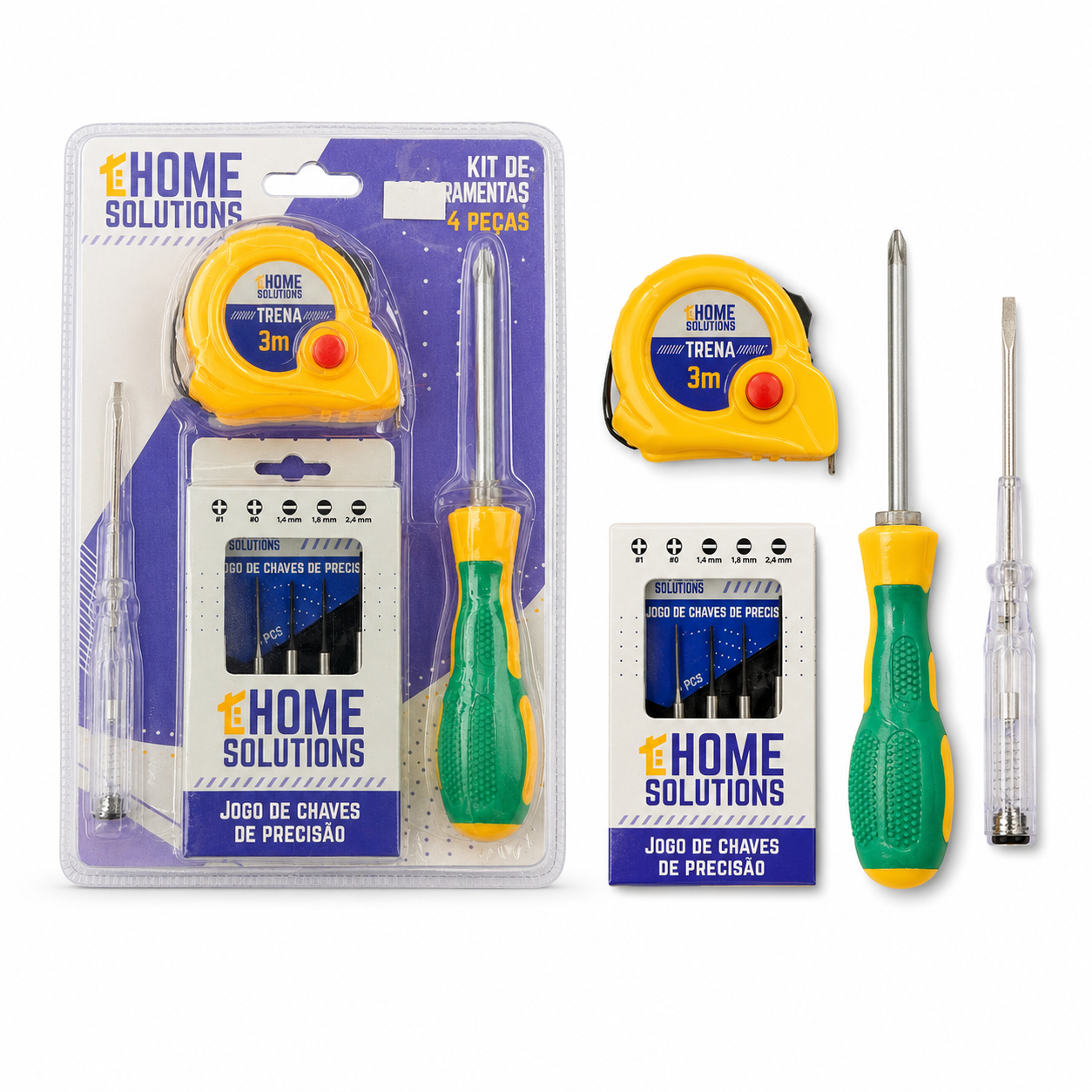 Kit Ferramentas 5 Peças Uso Doméstico | Casa do Cofrinho