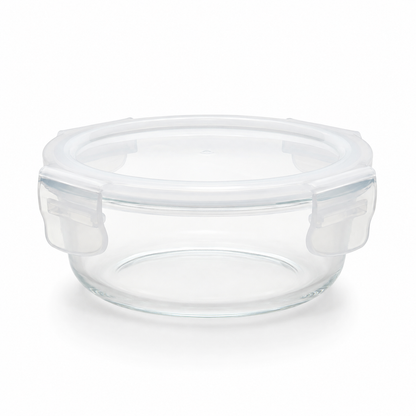 Pote de Vidro Hermético 390ml Redondo