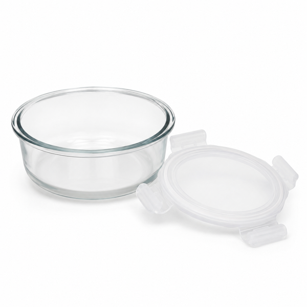Pote de Vidro Hermético 390ml Redondo