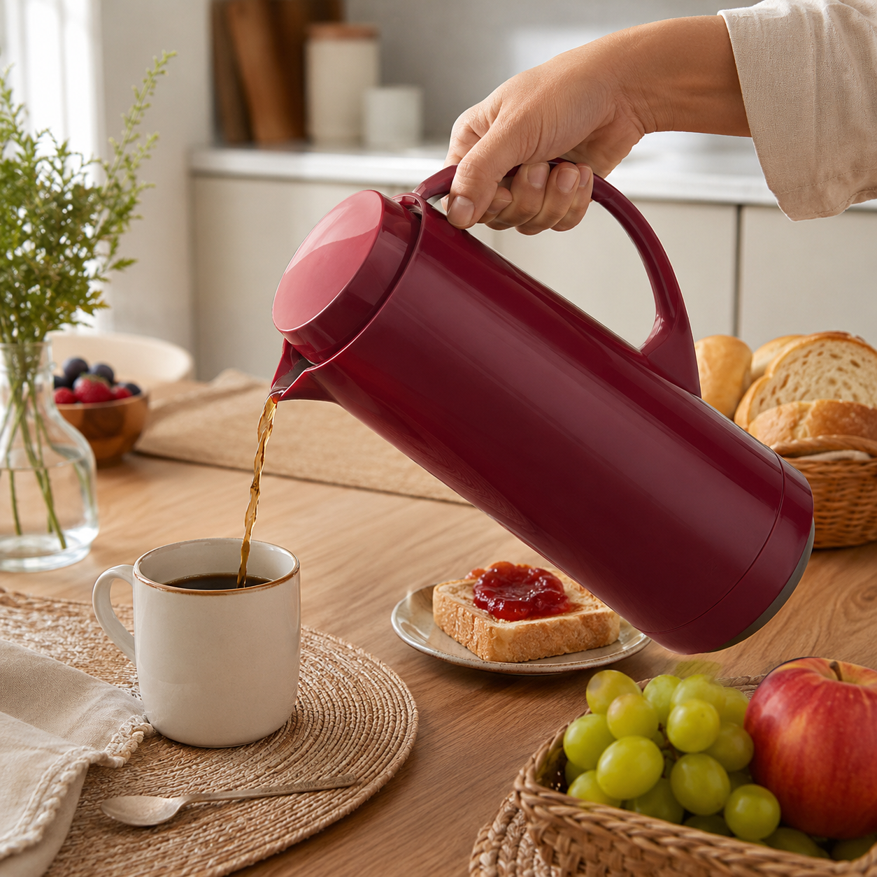 Garrafa Térmica Soprano 1L Vidro | Casa do Cofrinho