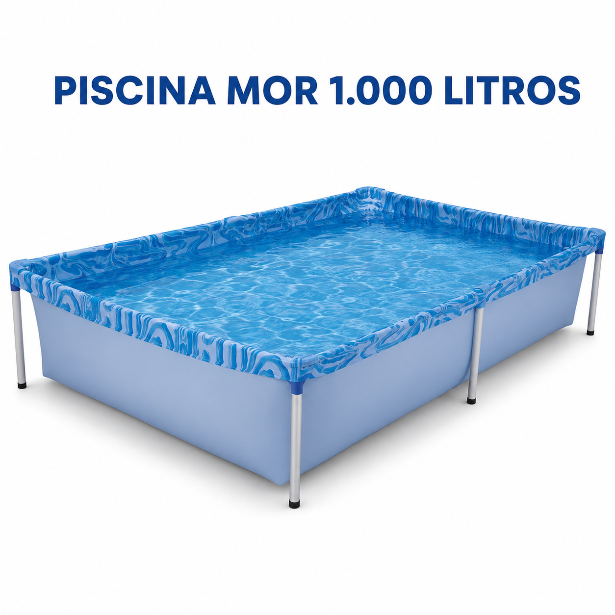 Piscina Infantil 1000L Estrutura Metal | Casa do Cofrinho