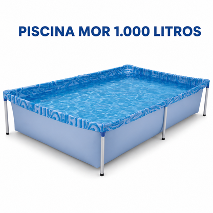 Piscina Infantil 1000L Estrutura Metal | Casa do Cofrinho