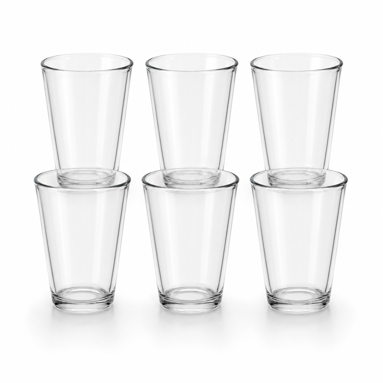Jogo de Copos de Vidro 190ml 6 Unidades