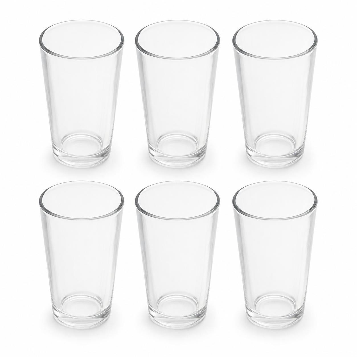 Jogo de Copos de Vidro 190ml 6 Unidades