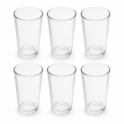 Jogo de Copos de Vidro 190ml 6 Unidades