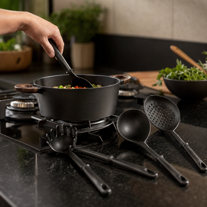 Kit Utensílios de Cozinha 6 Peças | Casa do Cofrinho