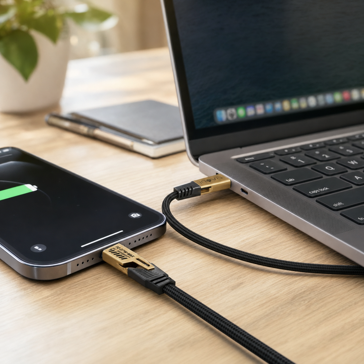 Cabo Multi Ponteira 2 em 2 USB-C e Lightning | Casa do Cofrinho