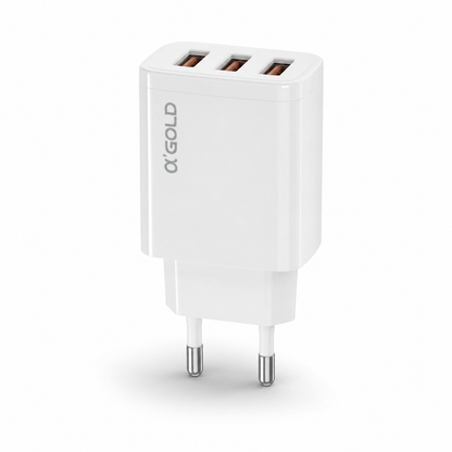 Carregador Rápido 5,1A 3 USB | Casa do Cofrinho