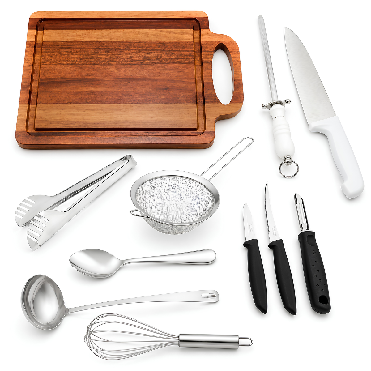 Kit Cozinha Inox 8 Peças Completo