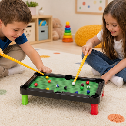 Mini Mesa de Sinuca Jogo Infantil | Casa do Cofrinho